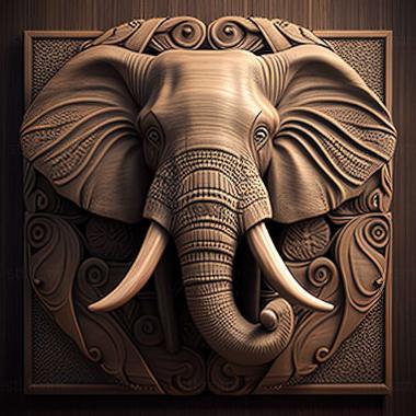 3D model Elephantiformes (STL)